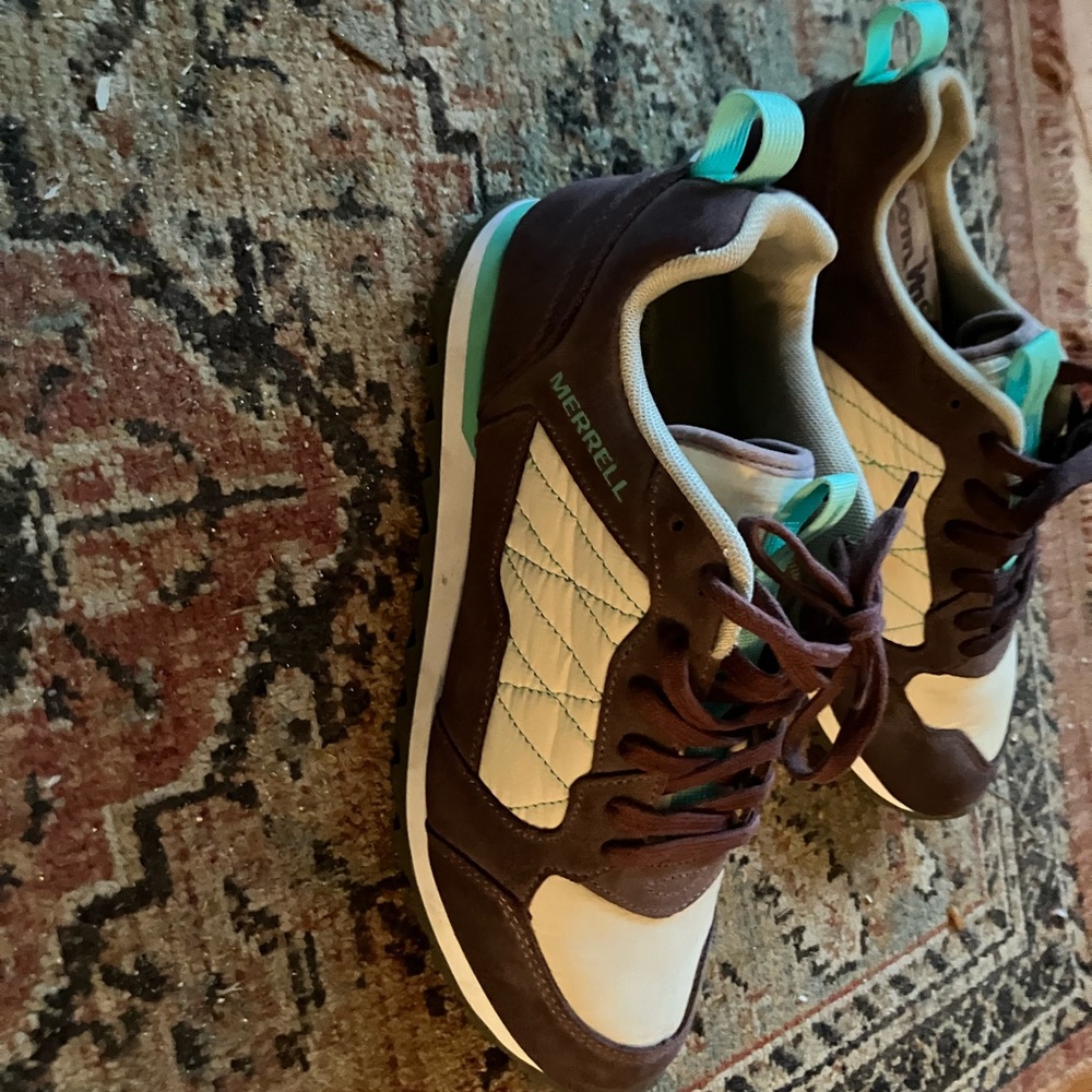 Merrell Brown and Cream Sneakers